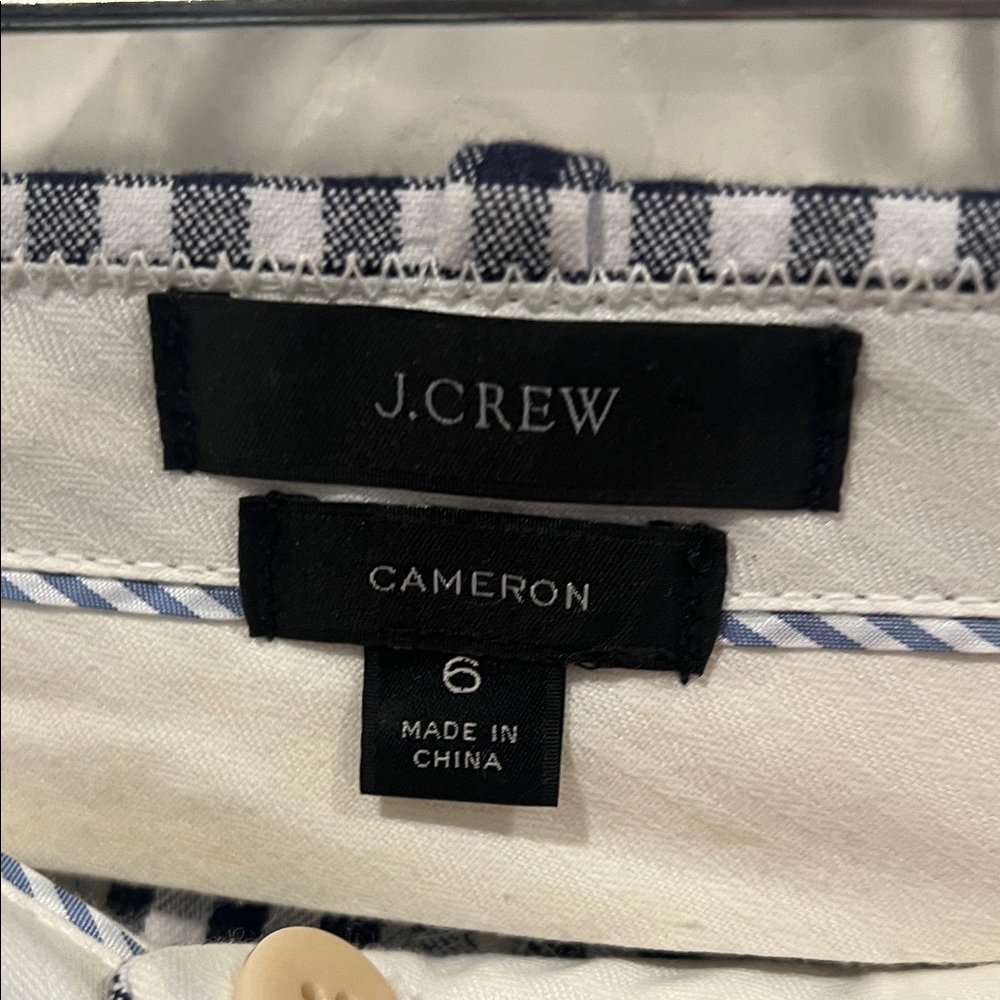 J. Crew Black and White Checkered Women's Pants - Picture 2 of 9